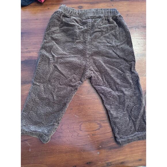H&M Baby Boys Chocolate Brown Corduroy Loose Pants Drawstring Size 12 Months - Picture 6 of 6